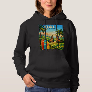 Bali Tropical Retro Sweat à Capuche Voyage