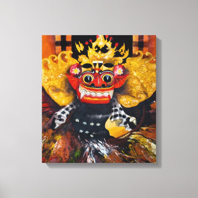 Balinais Barong Enveloppé Toile (Recto)