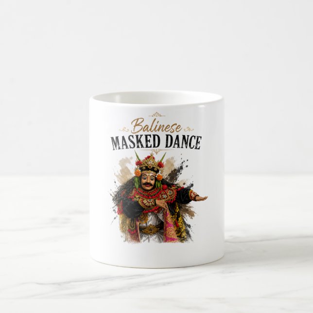 Balinese Masked Dance Mug (Centre)