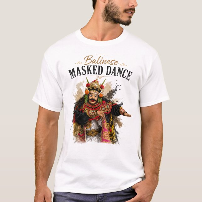 Balinese Masked Dance T-Shirt (Devant)