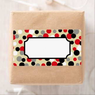 Balise-cadeau Retro Red Black Kitchen Étiquette
