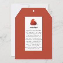 Balise Carnelian Crystal Signification Bijoux Disp