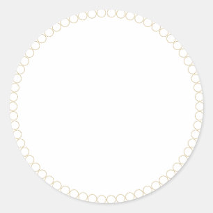 Balise d'autocollant étiquette rond blanc pour pot