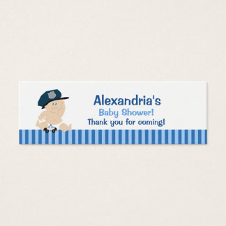 Balise de la police de flic de bébé Carte de visit