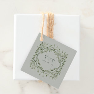 Balise de mariage Sage Garden Cadeau Étiquette