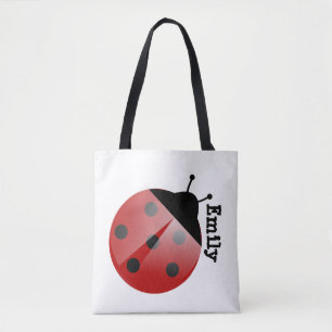 Balise Ladybug personnalisée sur Sac fourre-tout b
