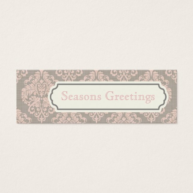 Balises Cadeaux Damas Roses, Cartes De Profil (Devant)