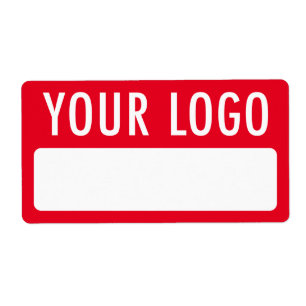 Balises de nom temporaire rouge avec étiquettes de