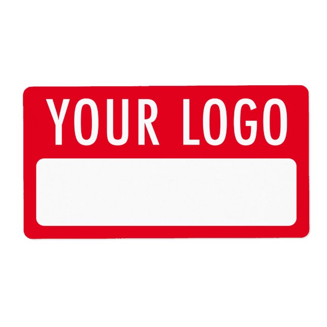 Balises de nom temporaire rouge avec étiquettes de (Devant)