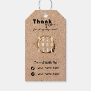 Balises de passe personnalisées Kraft, étiquettes