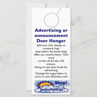 Balises promotionnelles des AFFICHETTES DE PORTE p