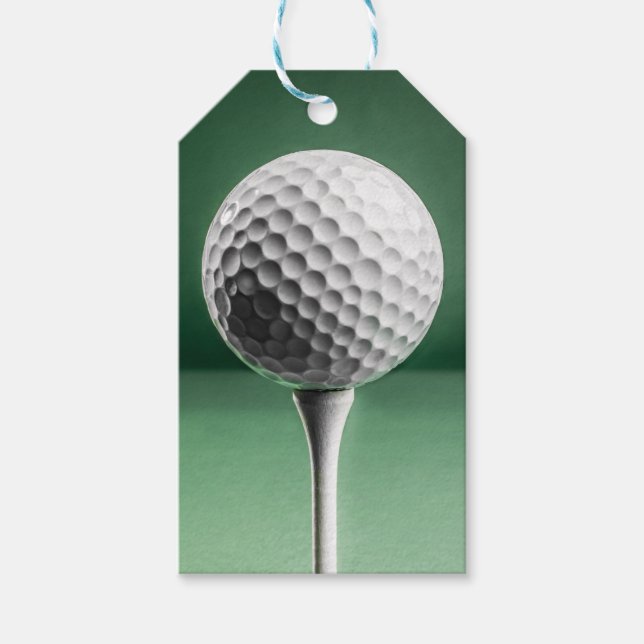 Ball de golf sur les étiquettes cadeaux (Devant)