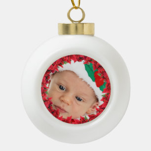 Ball-enfant en céramique / Bébé Ornement encadr