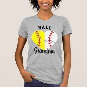 Ball Grandma Nana Meemaw Softball/Baseball Tshirt