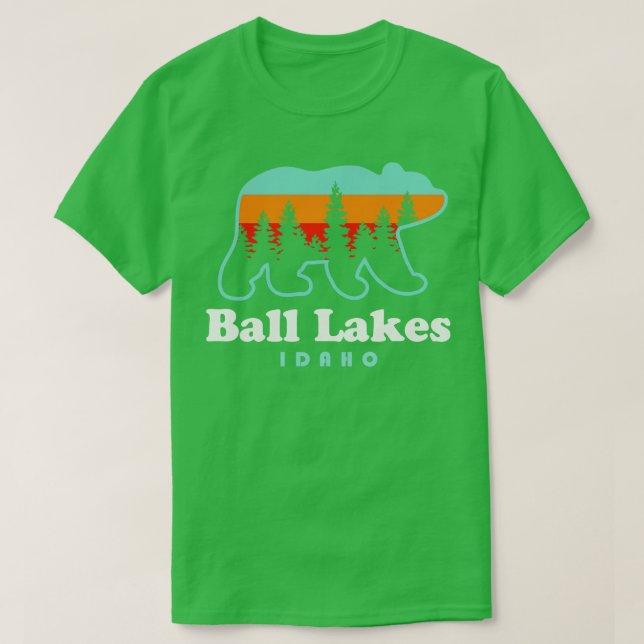 Ball Lakes Idaho Pyramid Lake Trail Bear TShirt (Design devant)
