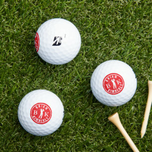 Balle avec le nom et les initiales du golfeur - mo