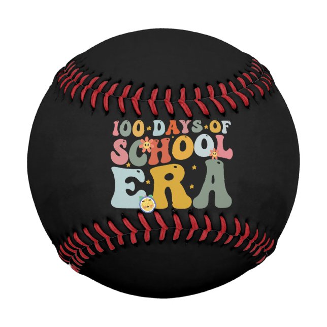 Balle De Baseball 100 jours d'école Prof cool pour enfants (Devant)
