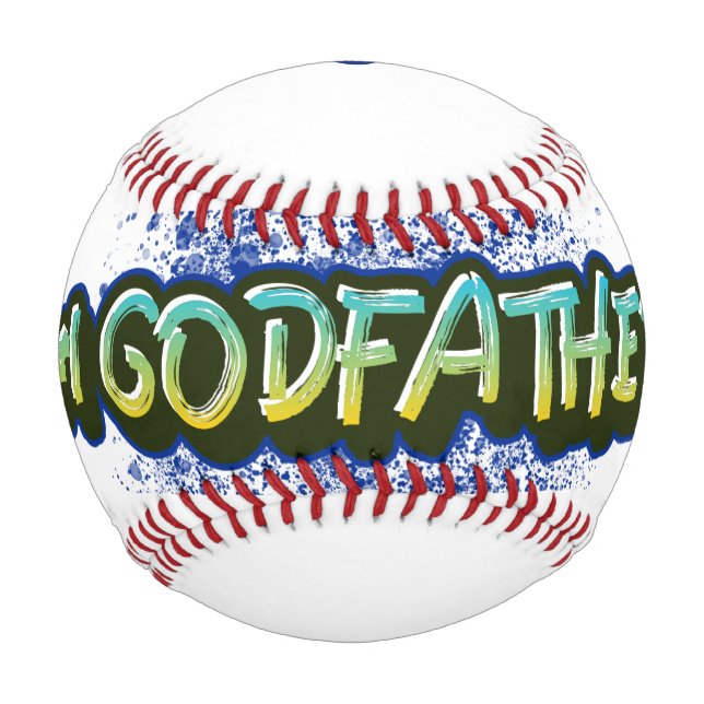 BALLE DE BASEBALL #1 GODFATHER GRAFFITI INSPIRÉ (Devant)