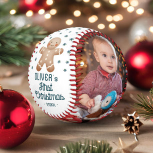 Balle De Baseball 1er Noël Gingerbread Homme 2 Photo