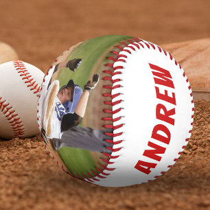 Balle De Baseball 2 Photo Nom du baseball Équipe Rouge Blanc