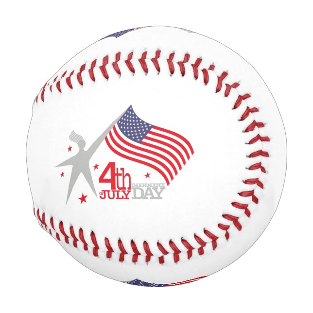 Balle De Baseball 4 th of JULY INDEPENDENCE Day (Devant Droite)