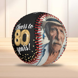Balle De Baseball À 80 Ans - Photo d'anniversaire 80 ans
