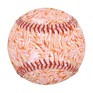 Balle De Baseball A l'air texturé de mur, couleur saumon