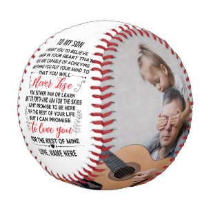 Balle De Baseball À Mon Fils De Papa ou Maman Citer & Custom 2 Photo