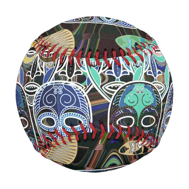 Balle De Baseball African Masks V1 (Devant)