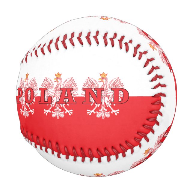 Balle De Baseball Aigles rouges de Pologne (Devant Droite)