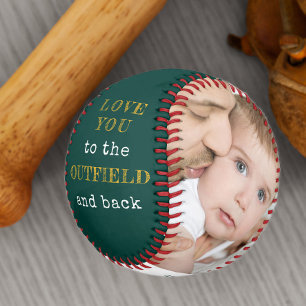 Balle De Baseball Aimez-vous à l'Outfield et retour photo verte