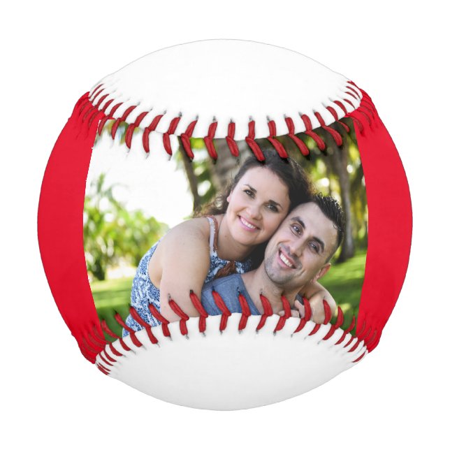 BALLE DE BASEBALL AJOUTER PHOTO MARIAGE BASEBALL CADEAU (Devant)