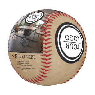 Balle De Baseball Ajouter un logo Texte personnalisé Photo de l'entr