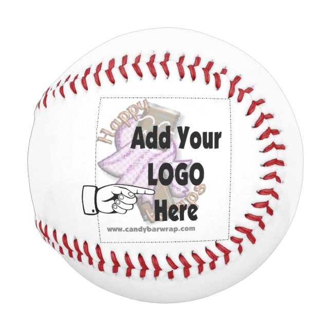 Balle De Baseball Ajouter votre entreprise LOGO Baseball (Devant Droite)