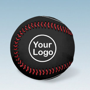 Balle De Baseball Ajouter votre propre logo   Arrière - plan noir