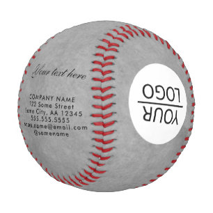 Balle De Baseball Ajoutez votre logo avec promotion de texte personn