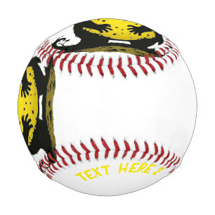 Balle De Baseball Amateur de baseball avec texte personnalisé et mon
