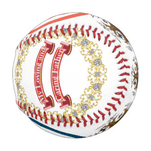 Balle De Baseball Amour et attention Bonne fête des pères Baseball