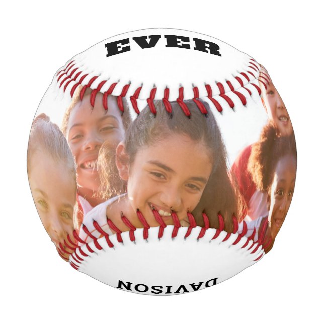 Balle De Baseball Année Photo Équipe Meilleur Entraîneur Jamais Nom  (Dos)