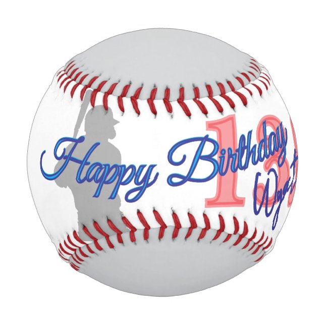 Balle De Baseball Anniversaire de baseball  (Devant)