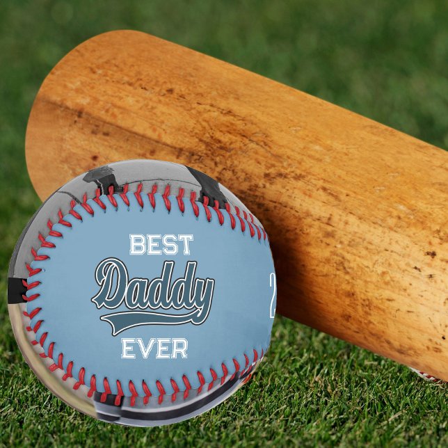 Balle De Baseball Anniversaire / Fête des pères cadeau de baseball p (A father I will look up to no matter how tall I get best daddy ever Father's Day baseball)