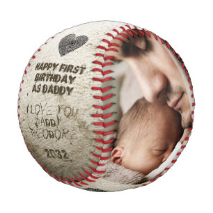 Balle De Baseball Anniversaire Nouveau père à créerVotre propre coll