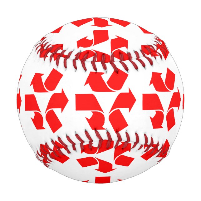 Balle De Baseball Annuler le recyclage du symbole (Devant)