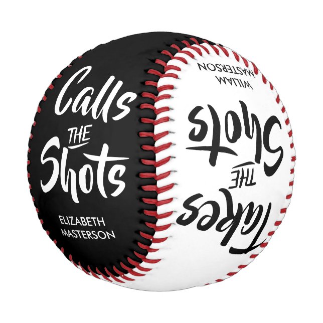 Balle De Baseball Appelle la citation amusante Shots Couples (Angle)