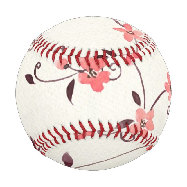 Balle De Baseball Aquarelle motif sans couture avec ressort stylisé (Devant)
