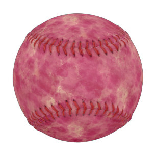 Balle De Baseball Aquarelle or rose Abstraction