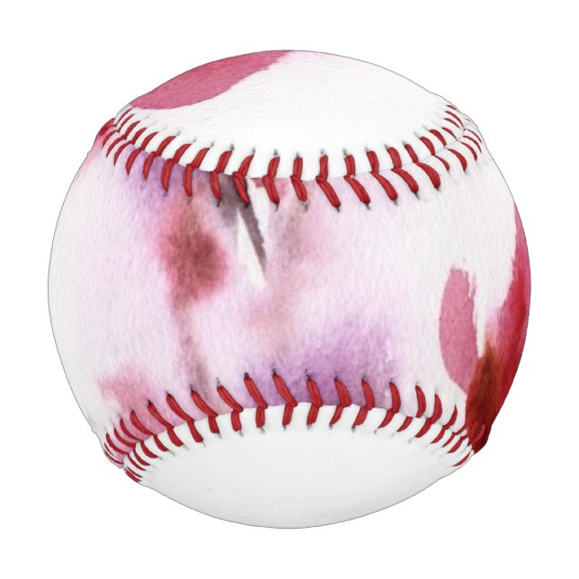 Balle De Baseball aquarelles florales Abstraites 3 (Devant)