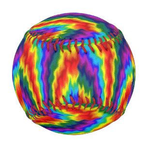 Balle De Baseball Arc arc-en-ciel flamboyant
