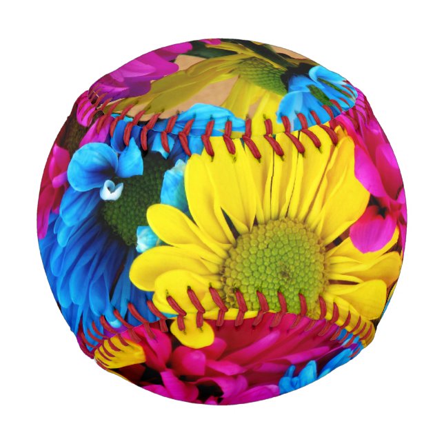Balle De Baseball Arc-en-ciel des marguerites (Dos)