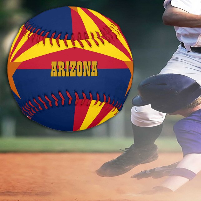 Balle De Baseball Arizona Drapeau, nom, Arizona sports /Bals de base (Créateur téléchargé)